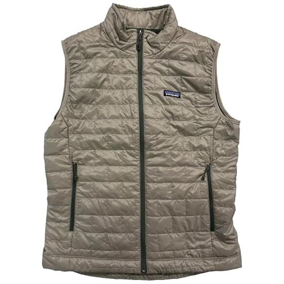 Patagonia Mens Nano Puff Vest Seabird Grey Large Packable Hiking Camping NWT - Picture 1 of 13